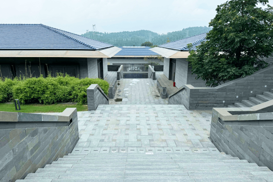 杭州径山竹茶园公墓电话地址园区建筑图